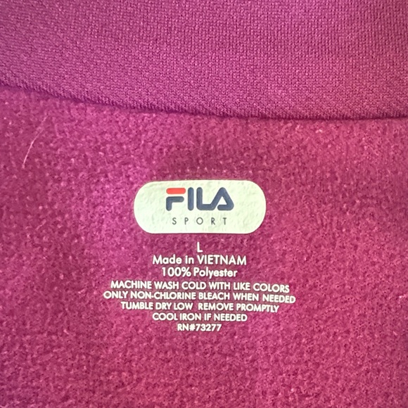 FILA Women's Raspberry Full Zip Jacket - Picture 2 of 5